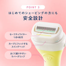 画像をギャラリービューアに読み込む, シック イントゥイション つや肌 ホルダー(本体+刃2コ)