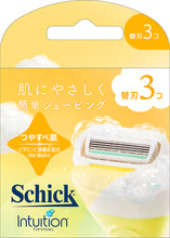 画像をギャラリービューアに読み込む, シック イントゥイション  つや肌 替刃（3コ）
